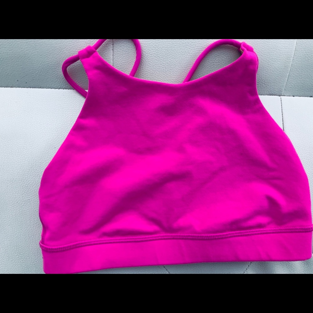 Lululemon Athletica Hot Pink Sports Bra size 4 - Picture 6 of 7